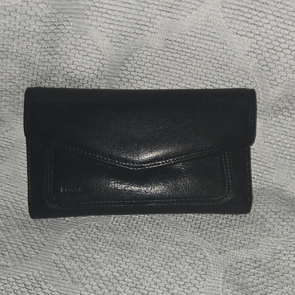 Fossil Black Leather Wallet